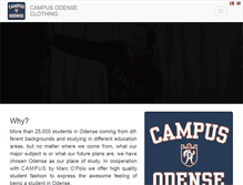 Tablet Screenshot of campus-odense-clothing.com